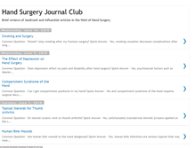 Tablet Screenshot of handsurgeryjournalclub.blogspot.com