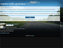 Tablet Screenshot of massive-traffic-generators.blogspot.com