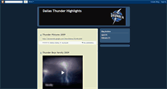 Desktop Screenshot of dallasthunder.blogspot.com