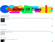 Tablet Screenshot of galleryofcolors.blogspot.com