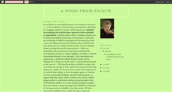 Desktop Screenshot of jacquewords.blogspot.com