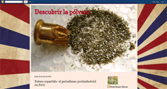 Desktop Screenshot of descubrirlapolvora.blogspot.com