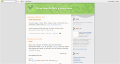 Desktop Screenshot of conocimientolibre.blogspot.com