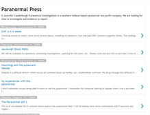 Tablet Screenshot of evansvilleparanormal.blogspot.com