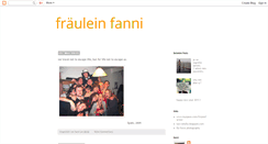 Desktop Screenshot of fraeulein-fanni.blogspot.com