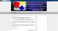 Desktop Screenshot of ilblogdelmajorana.blogspot.com