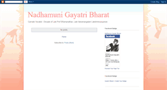 Desktop Screenshot of nadhamunigayatribharat.blogspot.com