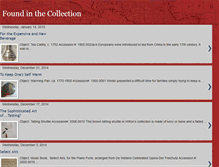 Tablet Screenshot of foundinthecollection.blogspot.com