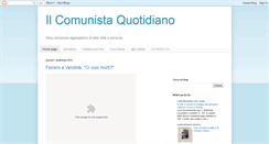 Desktop Screenshot of comunistaquotidiano.blogspot.com