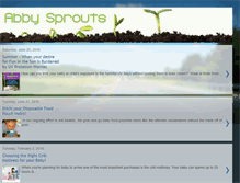 Tablet Screenshot of abbysprouts.blogspot.com
