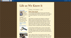 Desktop Screenshot of davisfamilylifeasweknowit.blogspot.com