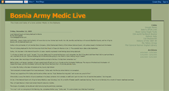 Desktop Screenshot of bosniaarmymediclive.blogspot.com