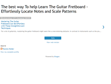 Tablet Screenshot of learnthefretboard.blogspot.com