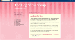 Desktop Screenshot of dogshowscoop.blogspot.com