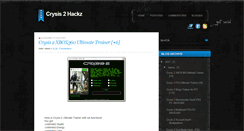 Desktop Screenshot of crysis2hackz.blogspot.com