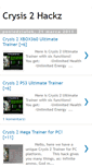 Mobile Screenshot of crysis2hackz.blogspot.com