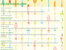 Tablet Screenshot of cocinerosingluten.blogspot.com