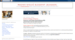 Desktop Screenshot of magyar-nyelvu.blogspot.com