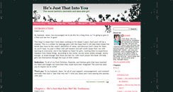 Desktop Screenshot of hesjustthatintoyou.blogspot.com