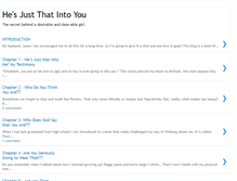 Tablet Screenshot of hesjustthatintoyou.blogspot.com