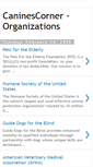 Mobile Screenshot of caninescorner-org.blogspot.com