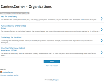 Tablet Screenshot of caninescorner-org.blogspot.com