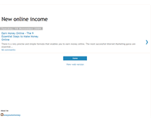 Tablet Screenshot of newonlineincome.blogspot.com