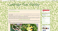 Desktop Screenshot of cambridgefoodfrivolity.blogspot.com