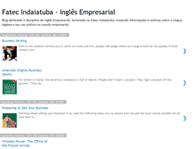 Tablet Screenshot of inglesempresarial-fatecindaiatuba.blogspot.com