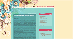 Desktop Screenshot of nomadspulpit.blogspot.com