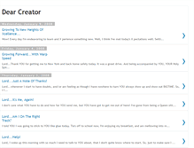 Tablet Screenshot of dearcreator.blogspot.com