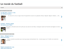 Tablet Screenshot of lemonde-du-football.blogspot.com