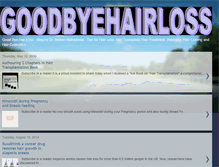 Tablet Screenshot of goodbyehairloss.blogspot.com