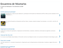 Tablet Screenshot of encuentrovoluntarios.blogspot.com