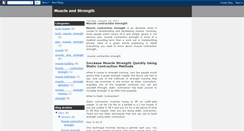 Desktop Screenshot of buildmuscleandstrength.blogspot.com