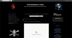 Desktop Screenshot of final-destination-5-movie-trailer.blogspot.com