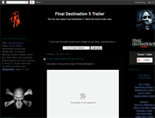 Tablet Screenshot of final-destination-5-movie-trailer.blogspot.com