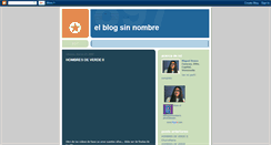 Desktop Screenshot of elblogsinnombre.blogspot.com