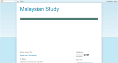 Desktop Screenshot of malaysian-study.blogspot.com