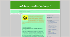 Desktop Screenshot of info-calcium.blogspot.com