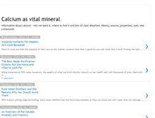 Tablet Screenshot of info-calcium.blogspot.com