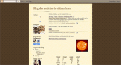 Desktop Screenshot of blogdenoticiasdeultimahora.blogspot.com
