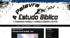 Desktop Screenshot of apalavra-estudobiblico.blogspot.com