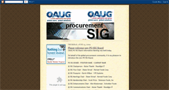 Desktop Screenshot of oaug-posig.blogspot.com