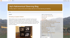 Desktop Screenshot of jaysastronomyobservingblog.blogspot.com