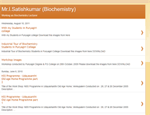 Tablet Screenshot of biochemistrysatish.blogspot.com