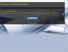 Tablet Screenshot of blogdaprofessoranatalia.blogspot.com