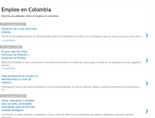 Tablet Screenshot of empleocolombia.blogspot.com