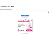 Tablet Screenshot of answers-for-you.blogspot.com