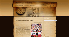 Desktop Screenshot of efectomemoria.blogspot.com